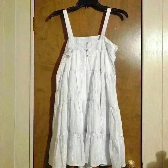 Size XL (16) Calvin Klein Tiered Chambray Dress - Picture 3 of 5